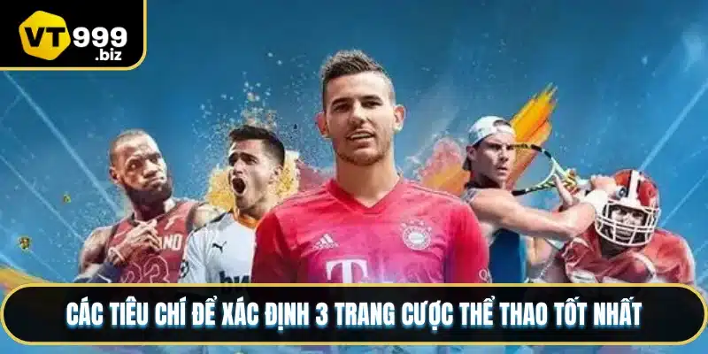 Các tiêu chí để xác định 3 trang cược thể thao tốt nhất
